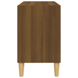 Vidaxl Tv Cabinet With Solid Wood Legs Brown Oak 69.5X30X50 Cm - thumbnail 5
