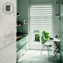 GoodHome Brize Corded Mottled White Day & Night Roller Blind (W)160Cm (L)180Cm - thumbnail 5