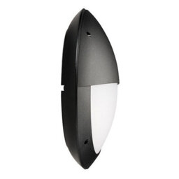 Luminosa Lighting Luminosa Seran Integrated Led Outdoor Microwave Wall Light Matt Black Textured, Opal Ip65 - thumbnail 3
