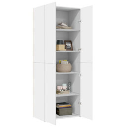 Walplus Highboard White 70X42.5X185 Cm Engineered Wood - thumbnail 3