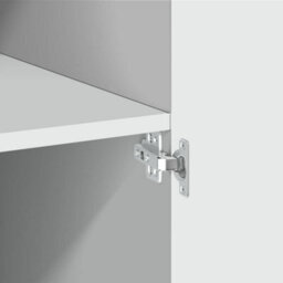 Walplus Highboard White 70X42.5X185 Cm Engineered Wood - thumbnail 7