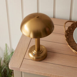 Loops Elegant Portable Brass Table Lamp With Touch Dimmer - Usb Rechargeable Led Lighting - thumbnail 5
