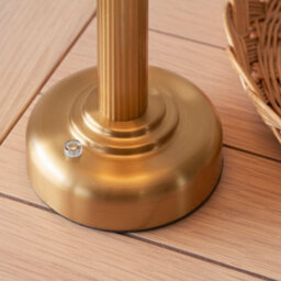 Loops Elegant Portable Brass Table Lamp With Touch Dimmer - Usb Rechargeable Led Lighting - thumbnail 4