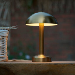 Loops Elegant Portable Brass Table Lamp With Touch Dimmer - Usb Rechargeable Led Lighting - thumbnail 7