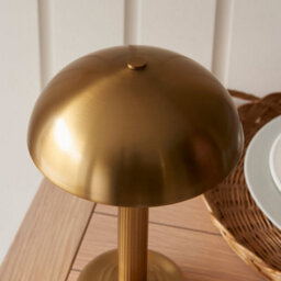 Loops Elegant Portable Brass Table Lamp With Touch Dimmer - Usb Rechargeable Led Lighting - thumbnail 6