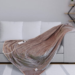 Schallen Luxury Soft Heated Warm Throw Over Blanket With Timer & 10 Heat Settings - Mink - thumbnail 4