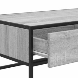 Berkfield Coffee Table Grey Sonoma 100X50X35 Cm Engineered Wood And Metal - thumbnail 9