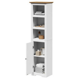 Berkfield Bathroom Cabinet Bodo White And Brown 44X30X160 Cm