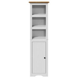 Berkfield Bathroom Cabinet Bodo White And Brown 44X30X160 Cm - thumbnail 4