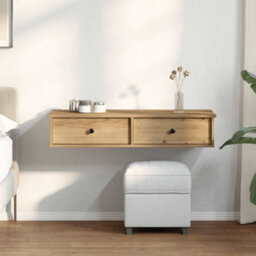 Berkfield Wall Shelf With Drawers Artisian Oak 100X37.5X19 Cm Engineered Wood - thumbnail 3
