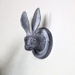 Melody Maison Grey Hare Head Coat Hook - 8.5Cm X 13Cm - thumbnail 2