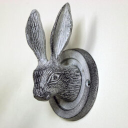 Melody Maison Grey Hare Head Coat Hook - 8.5Cm X 13Cm - thumbnail 3