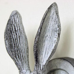 Melody Maison Grey Hare Head Coat Hook - 8.5Cm X 13Cm - thumbnail 5
