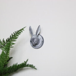 Melody Maison Grey Hare Head Coat Hook - 8.5Cm X 13Cm - thumbnail 4