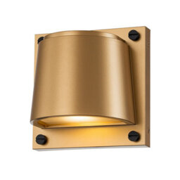 Luminosa Lighting Elstead Scout 1 Light Small Outdoor Wall Light Painted Heritage Brass Ip44