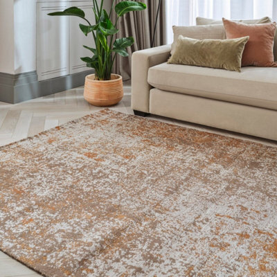 Orange Abstract Outdoor Rug, Abstract Stain-Resistant Rug For Decks Garden, 2mm Modern Outdoor Area Rug-200Cm X 290Cm - image 1