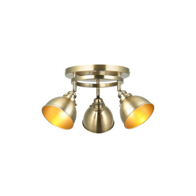 Anson Lighting Carlita 3Lt Spot Light Antique Brass Plate