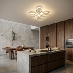 30W Led Ceiling Light 3500Lm Modern Flower Shape White Acrylic Flush Mount - thumbnail 4
