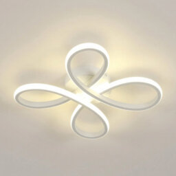 30W Led Ceiling Light 3500Lm Modern Flower Shape White Acrylic Flush Mount - thumbnail 6