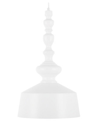 Wyld And Coco Curvilinear Pendant Lamp In Matt White Metal - Modern Adjustable Ceiling Light For Dining And Kitchen Islands - image 1