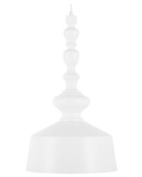 Wyld And Coco Curvilinear Pendant Lamp In Matt White Metal - Modern Adjustable Ceiling Light For Dining And Kitchen Islands - thumbnail 1