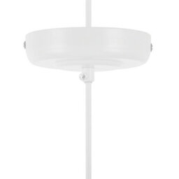 Wyld And Coco Curvilinear Pendant Lamp In Matt White Metal - Modern Adjustable Ceiling Light For Dining And Kitchen Islands - thumbnail 7