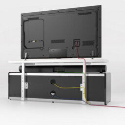 "Avf Stage 1.25M Tv Stand, For Tvs Up To 55"" - Walnut/black" - thumbnail 5