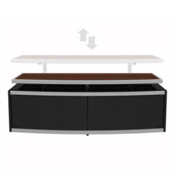 "Avf Stage 1.25M Tv Stand, For Tvs Up To 55"" - Walnut/black" - thumbnail 7