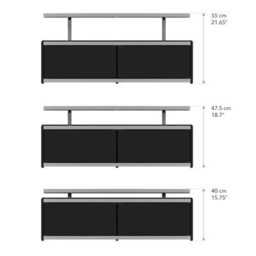 "Avf Stage 1.25M Tv Stand, For Tvs Up To 55"" - Walnut/black" - thumbnail 8