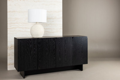 Typeso Black Cabinet - D42 X H80 Xw 160Cm - Black Cabinet - image 1