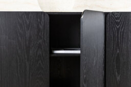 Typeso Black Cabinet - D42 X H80 Xw 160Cm - Black Cabinet - thumbnail 3