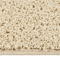 Berkfield Durable Shaggy Rug Cream 200X290 Cm Anti Slip - thumbnail 1
