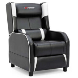 Gtforce Ranger X Faux Leather Gaming Recliner Armchair Sofa Reclining Cinema Chair (White) - thumbnail 2