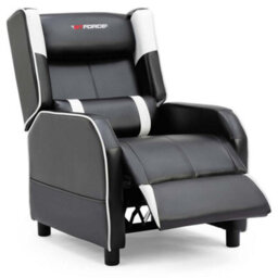 Gtforce Ranger X Faux Leather Gaming Recliner Armchair Sofa Reclining Cinema Chair (White)