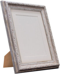 Frames By Post Shabby Chic Distressed Wood With White Mount For Image Size 7 X 5 Inch - thumbnail 3