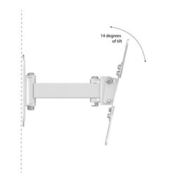 "Avf Extendable Tilt And Turn Tv & Monitor Wall Mount, For Tvs Up To 43"" - White" - thumbnail 3