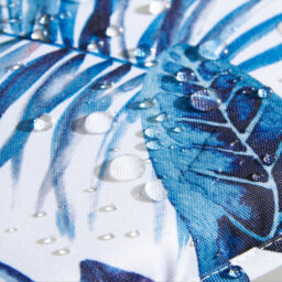 Luxury Living Outdoor Cushion 45Cm X 45Cm Water Repellent Blue/white - thumbnail 2