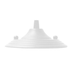 Single Pack Ceiling Rose White Metal 140mm Dia 40mm Height Single Outlet Front Fixing Canopy For Pendant Ceiling Light Fittings