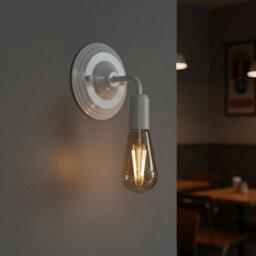 Single Pack Ceiling Rose White Metal 140mm Dia 40mm Height Single Outlet Front Fixing Canopy For Pendant Ceiling Light Fittings - thumbnail 6