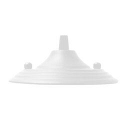 Single Pack Ceiling Rose White Metal 140mm Dia 40mm Height Single Outlet Front Fixing Canopy For Pendant Ceiling Light Fittings - thumbnail 7