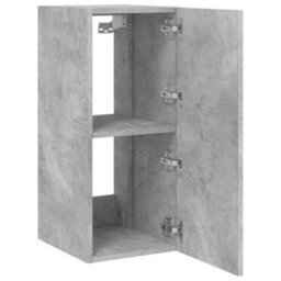 Walplus Tv Wall Cabinet With Led Lights Concrete Grey 30.5X35X70 Cm - thumbnail 8