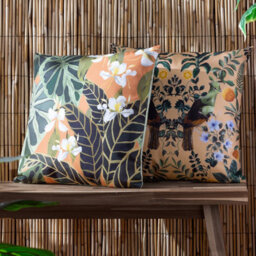 Wylder Tropics Kali Leaves Tropical Polyester Filled Outdoor Cushion - thumbnail 2