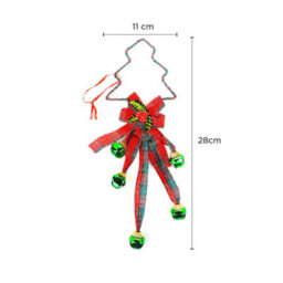 2 Pack Festive Christmas Jingle Bell Door & Wall Decoration 28Cm - thumbnail 4
