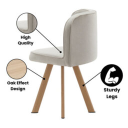 Kosy Koala Space Saving Dining Table With 4 Velvet Chairs Set, Dining Room Furniture - thumbnail 7