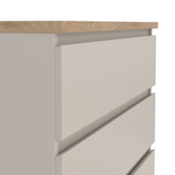 Furniture To Go Naia Chest Of 5 Drawers In Cashmere Jackson Hickory (W) 77 X  (H) 111.3 X (D) 50Cm - thumbnail 6
