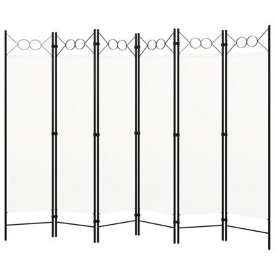 Vidaxl 6-Panel Room Divider White 240X180 Cm Room Dividers - image 1