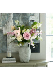 Purple Elatum Delphinium Stem, Realistic Faux Flower For Elegant Arrangements - thumbnail 3