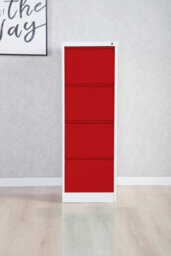 Phoenix Safe Company Phoenix Fc Series Fc1004Grk Filing Cabinet In Red - thumbnail 1