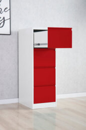 Phoenix Safe Company Phoenix Fc Series Fc1004Grk Filing Cabinet In Red - thumbnail 2