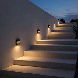 Ultra Beam Lighting Ultrabeam Square Black Low Level Outdoor Led Wall Light 6 Watt Led 600 Lumen Measures 200mm X 200mm 139mm - thumbnail 3